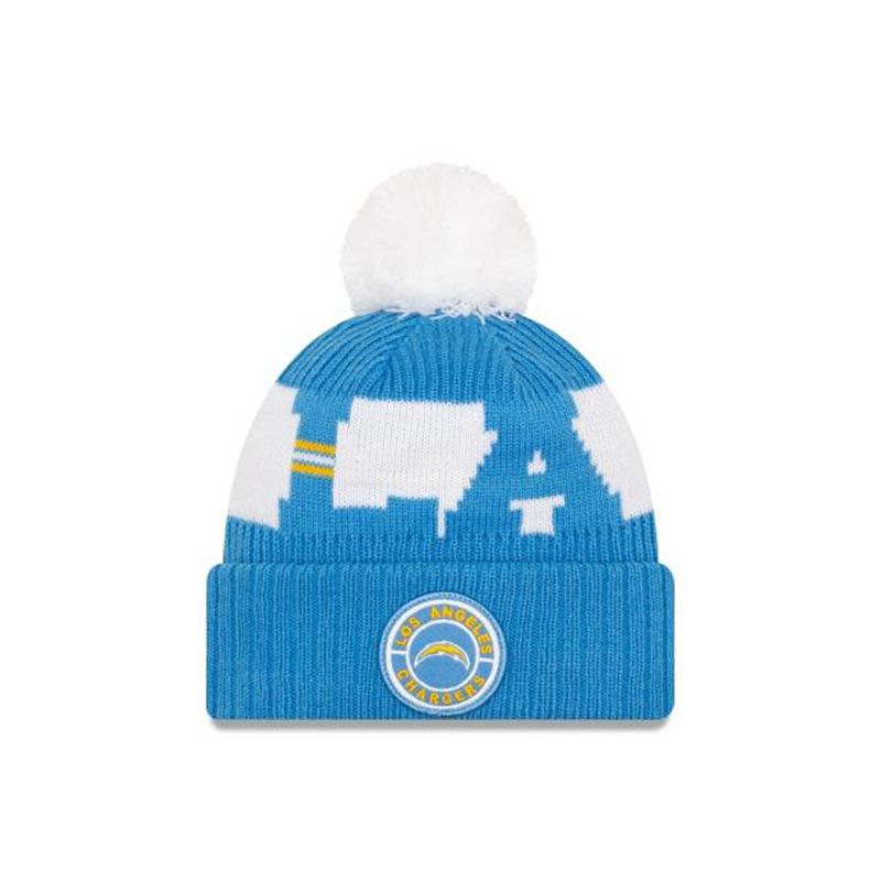 NFL Los Angeles Chargers Cold Weather Sport Knit (ZUK1282) - Blue New Era Beanies